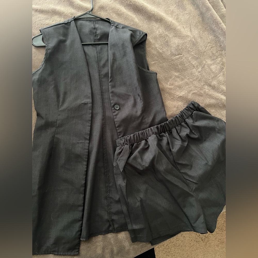 SHEIN Black Vest and Shorts Set